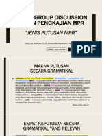 FGD - Keputusan MPR