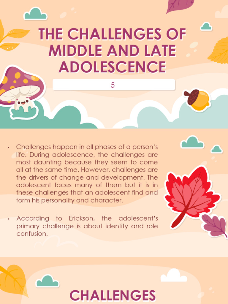 Middle And Late Adolescence