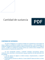 Qca - Cantidad de Sustancia