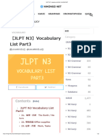 【JLPT N3】Vocabulary List Part3 - NIHONGO NET