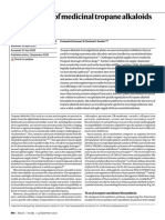 Biosynthesis of Medicinal Tropane Alkaloids in Yeast: Article