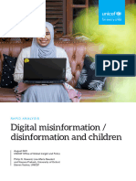 UNICEF Global Insight Digital Mis Disinformation and Children 2021