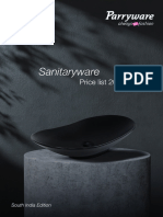 Parryware Price List 2024 - Sanitaryware South India Version