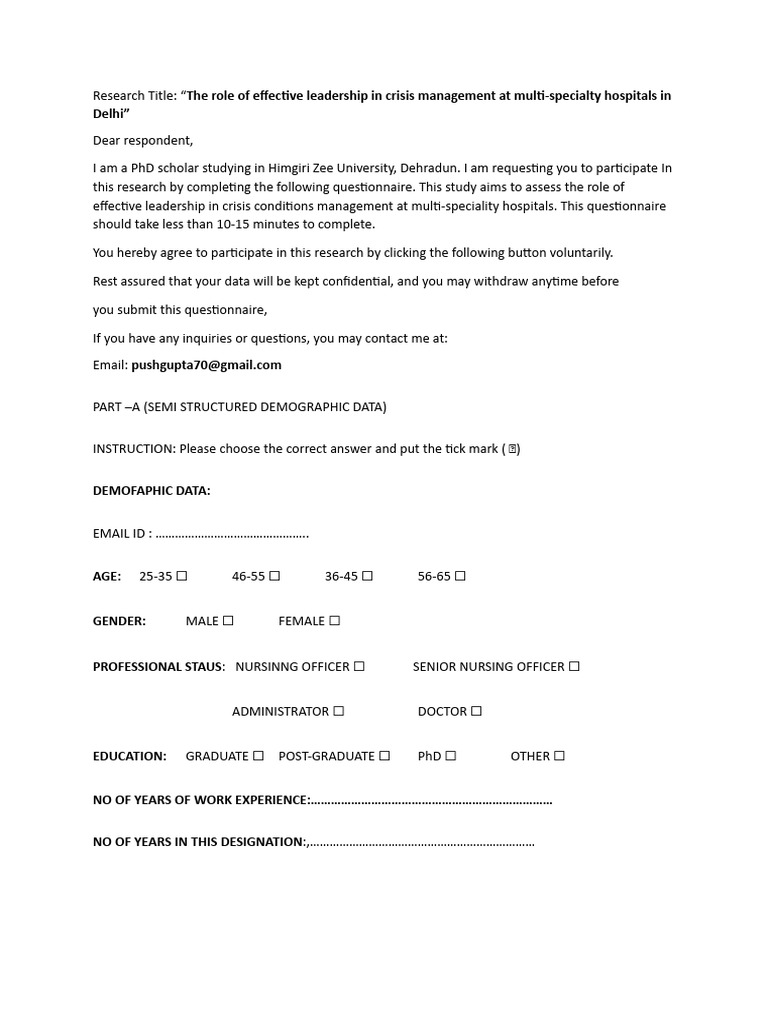 Updated Questions of Research | PDF | Leadership | Business