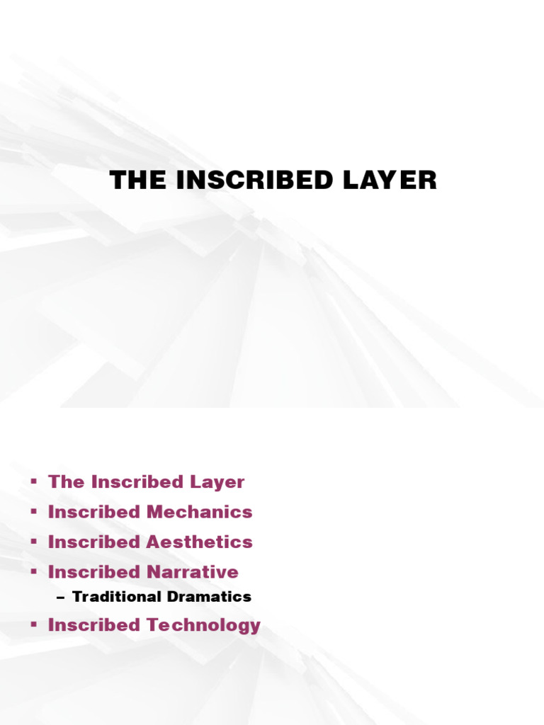 The Inscribed Layer | PDF | Aesthetics | Plot (Narrative)