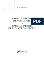 Cauzele Speciale de Nepedepsire Si Cauzele Speciale de Reducere A Pedepsei - Extras