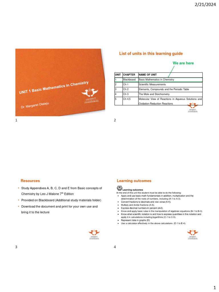 2 unit 1 s1t1 week 1 basic mathematics in chemistry pdf