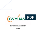 GS-Yuasa Battery Management Guide