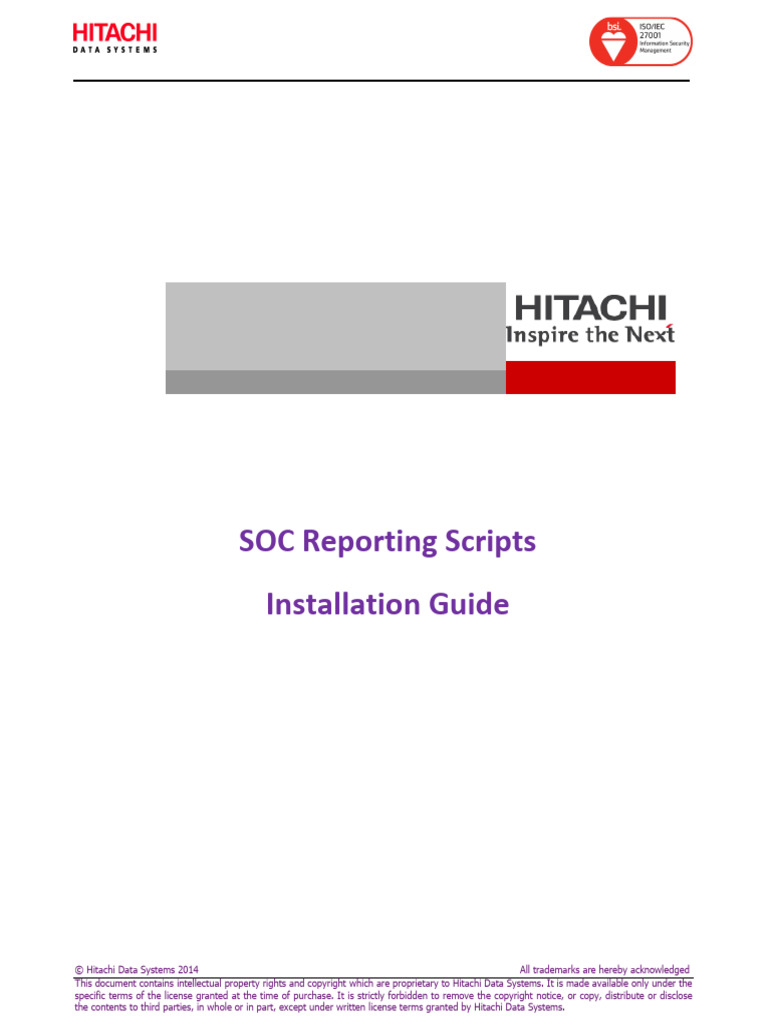 SOC Script Installation Guide - v6.0 (30dec2014) | PDF