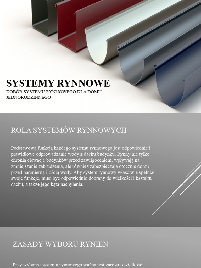 Systemy rynnowe | PDF
