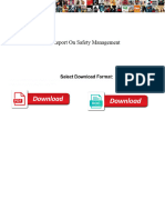 Project Report On Safety Management