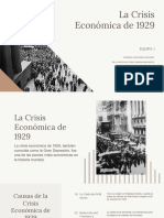 La Crisis Economica de 1929