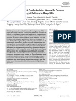 Biocompatible Light Guide-Assisted Wearable Device