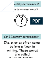 Can I Identify Determiners