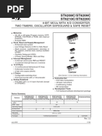 ST6208C/ST6209C ST6210C/ST6220C: 8-Bit Mcus With A/D Converter, Two Timers, Oscillator Safeguard & Safe Reset