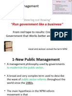 NPM & Reinventing Govt
