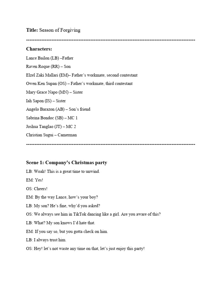 Father-Son Forgiveness at Christmas | PDF | Sports & Recreation