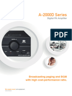 A-2000D Series: Broadcasting Paging and BGM With High Cost-Performance Ratio
