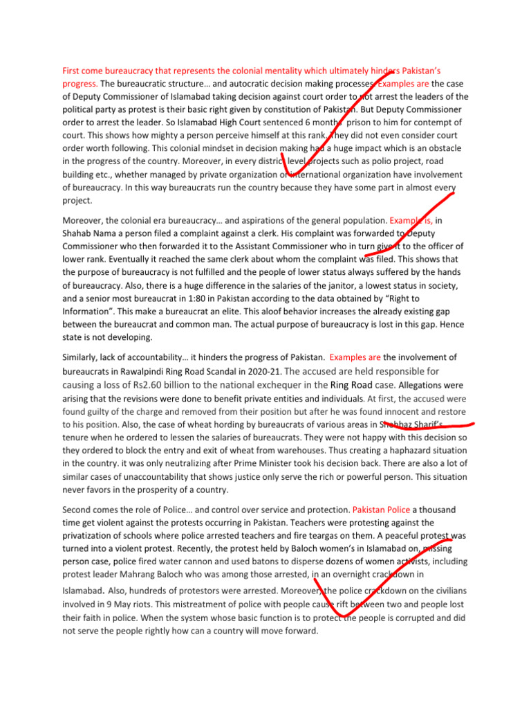 Colonial Bureaucracy Hindering Pakistan | PDF | Protest | Social Conflict