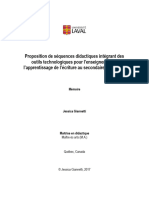 Proposition de Séquences Didactiques Intégrant Des Outils Technologiques Pour L'enseignement Et L'apprentissage de L'écriture Au Secondaire Québécois