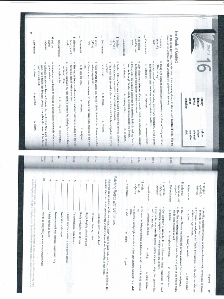 Chapter 16 Vocabulary Pdf