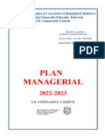 Gimnaziul Vasieni Plan Managerial 2022-2023