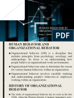 Grp4 Human Behavior in Organization Updated