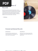 Types and Value of Records