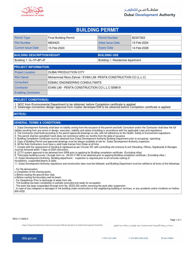 Building Permit | PDF | Technology & Engineering | Home & Garden