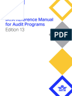 IATA Reference Manual For Audit Programs (IRM) Edition 13