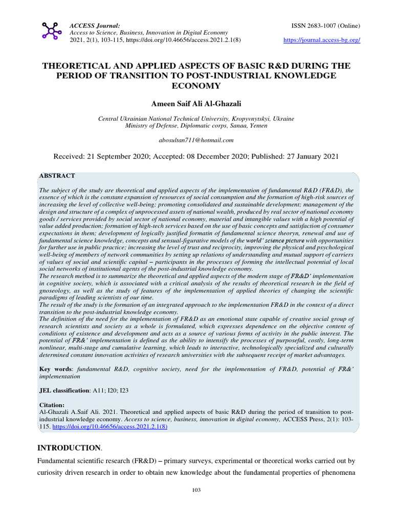 Basic R&D in Post-Industrial Economy | PDF | Falsifiability | Theory