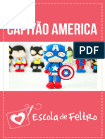 Molde Capitao America Escola Do Feltro