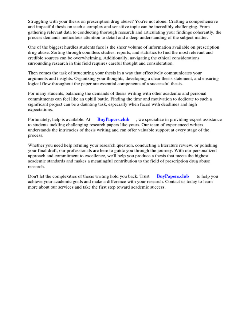 Research paper on prescription drug abuse pdf substance abuse