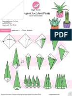 Origami Succulent Plant Diagram Paper Kawaii 1 Jttx20