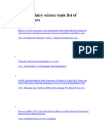 Nutritional and Ecological Evaluation of Dairy Farming