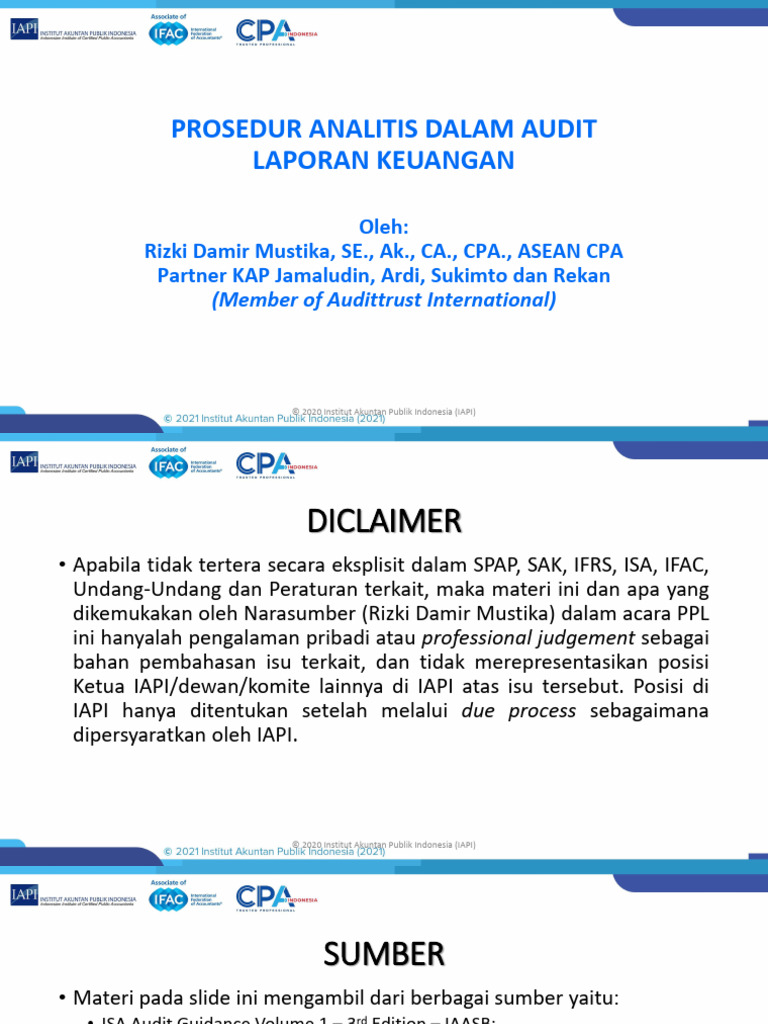 Prosedur Analitis Dalam Audit Laporan Keuangan | PDF