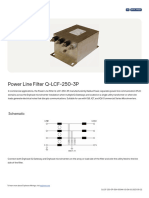 Power Line Filter Q-LCF-250-3P: Schematic