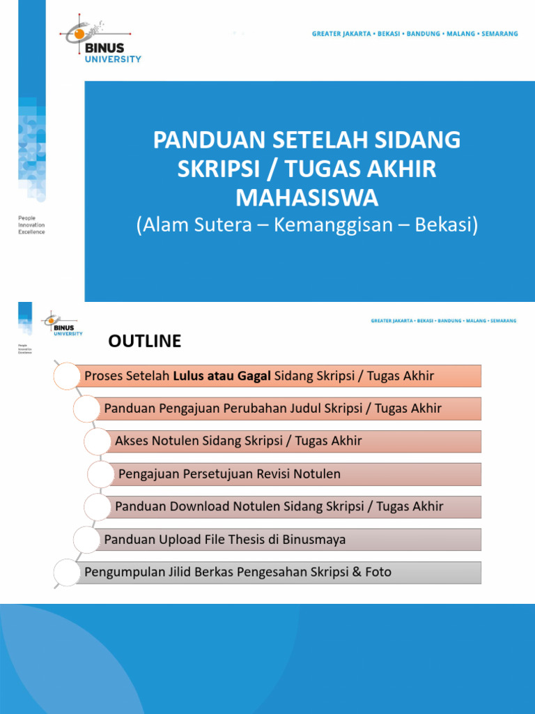 Panduan Setelah Sidang Skripsi Untuk Mahasiswa REV 2 | PDF