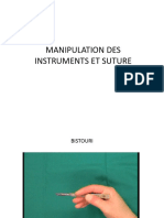 Manipulation Des Instruments Et Suture