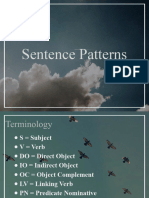 Sentence Pattern Power Point