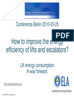 How To Improve EE For Lift and Escalator