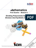Long Division and Synthetic Division