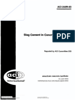 ACI 233 (2003) Slag Cement in Concrete and Mortar