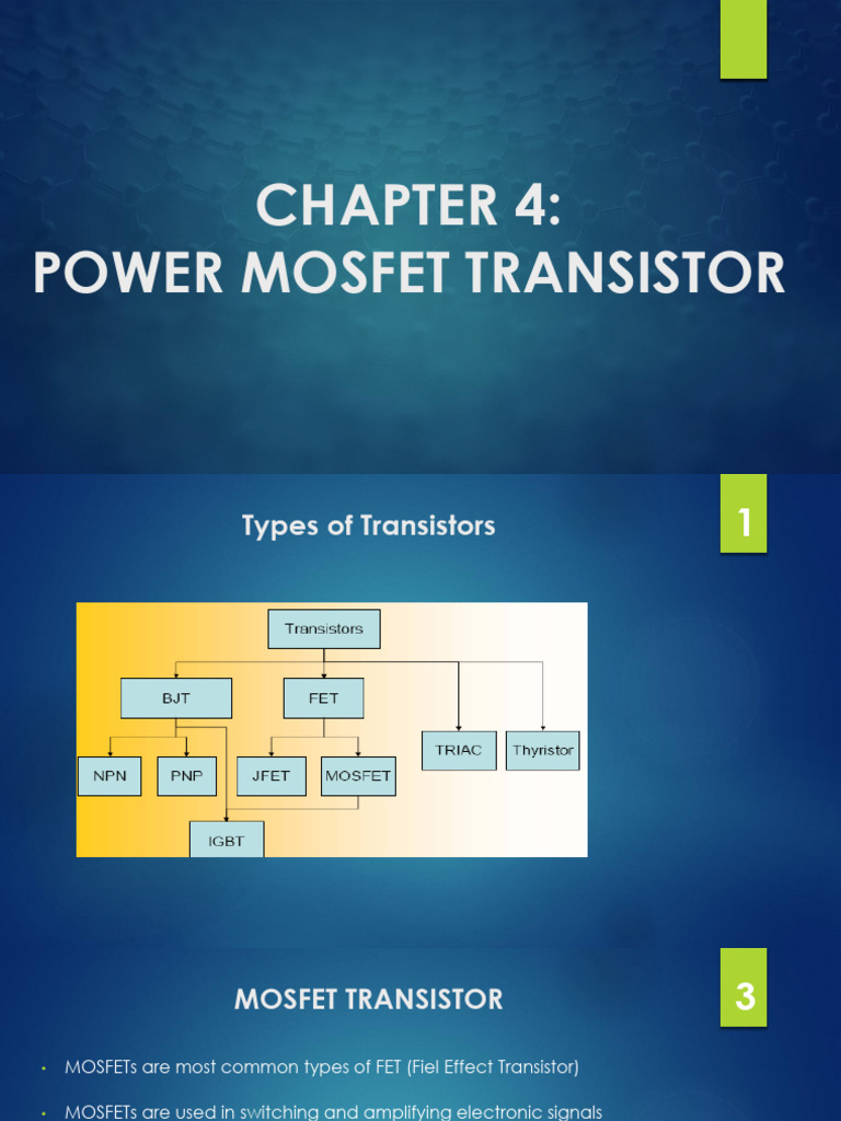 Chapter 4 Mosfet Transistor Pdf Field Effect Transistor Mosfet
