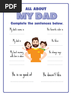  7 Father_s Day Worksheets