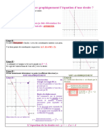 Comment Déterminer Graphiquement L'équation D'une Droite ?