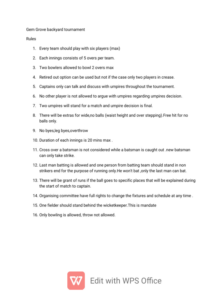 Rules | PDF