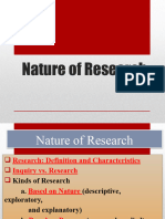 1 Nature of Research