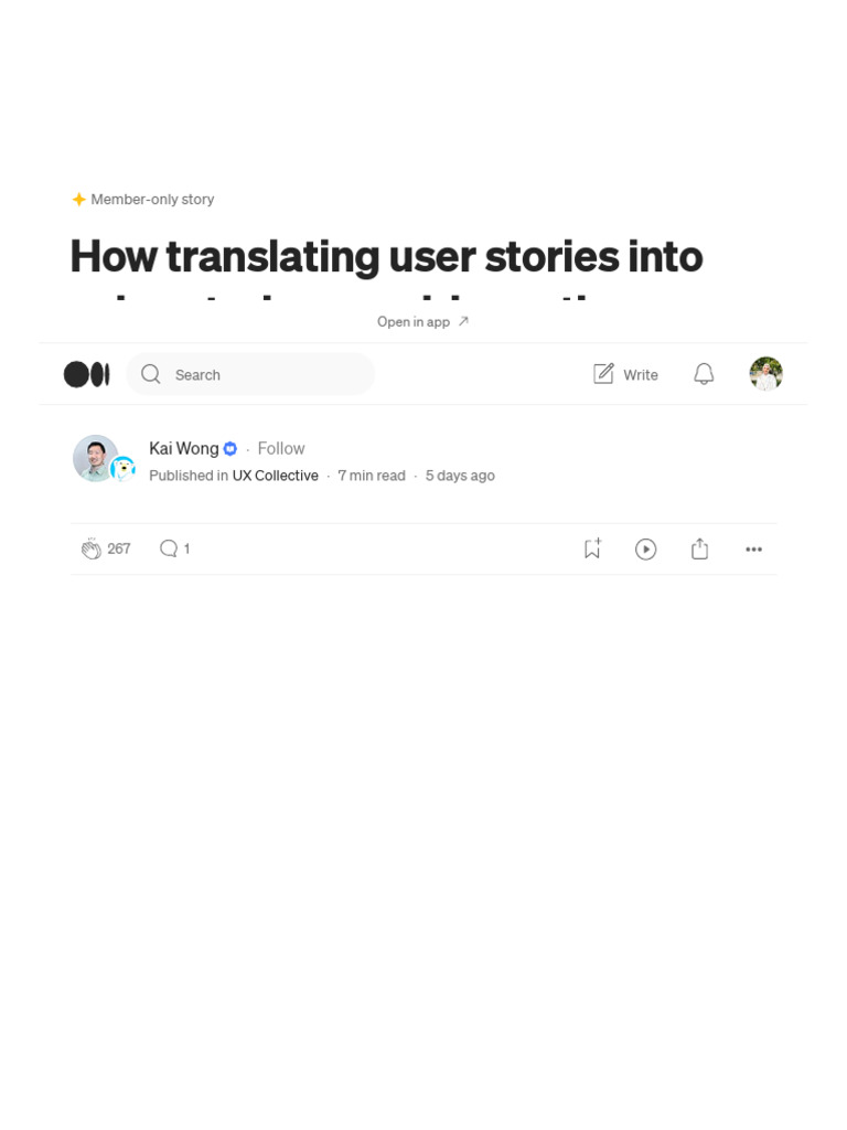 How translating user stories into value stories can drive action by