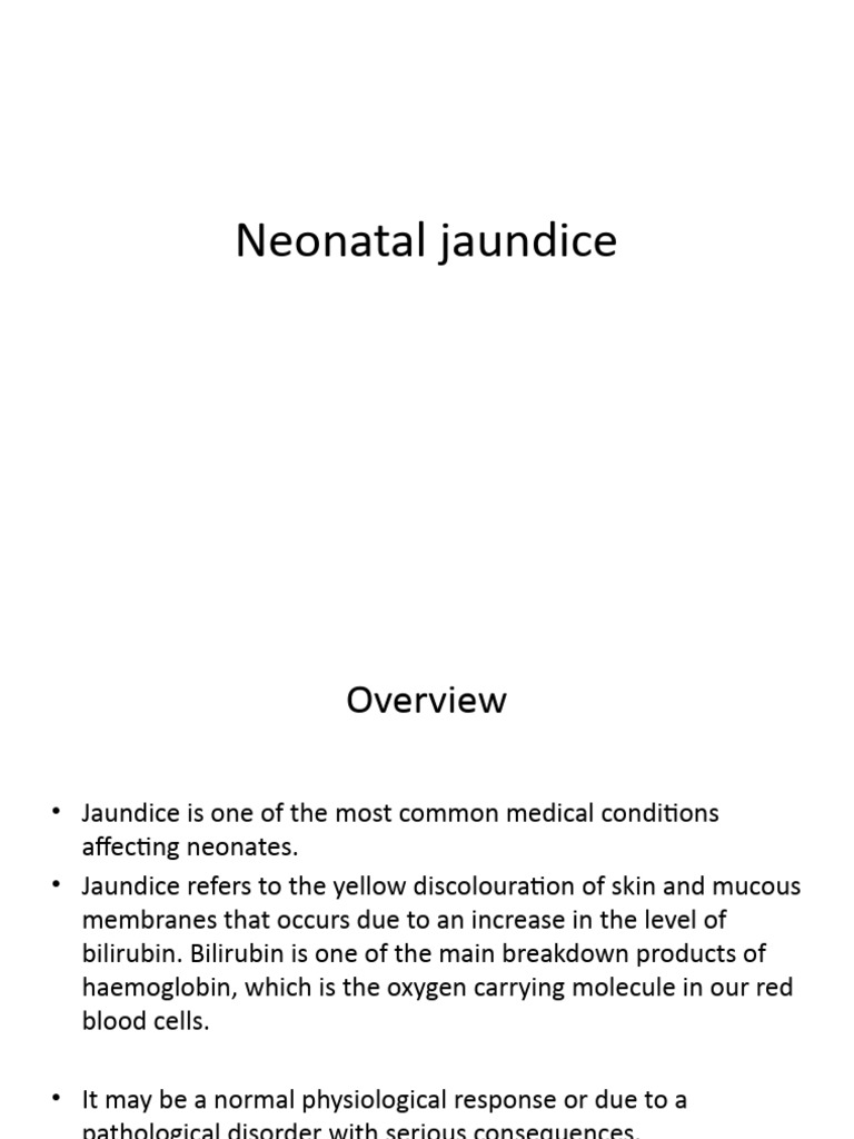Neonatal Jaundice Pdf Medical Specialties Clinical Medicine